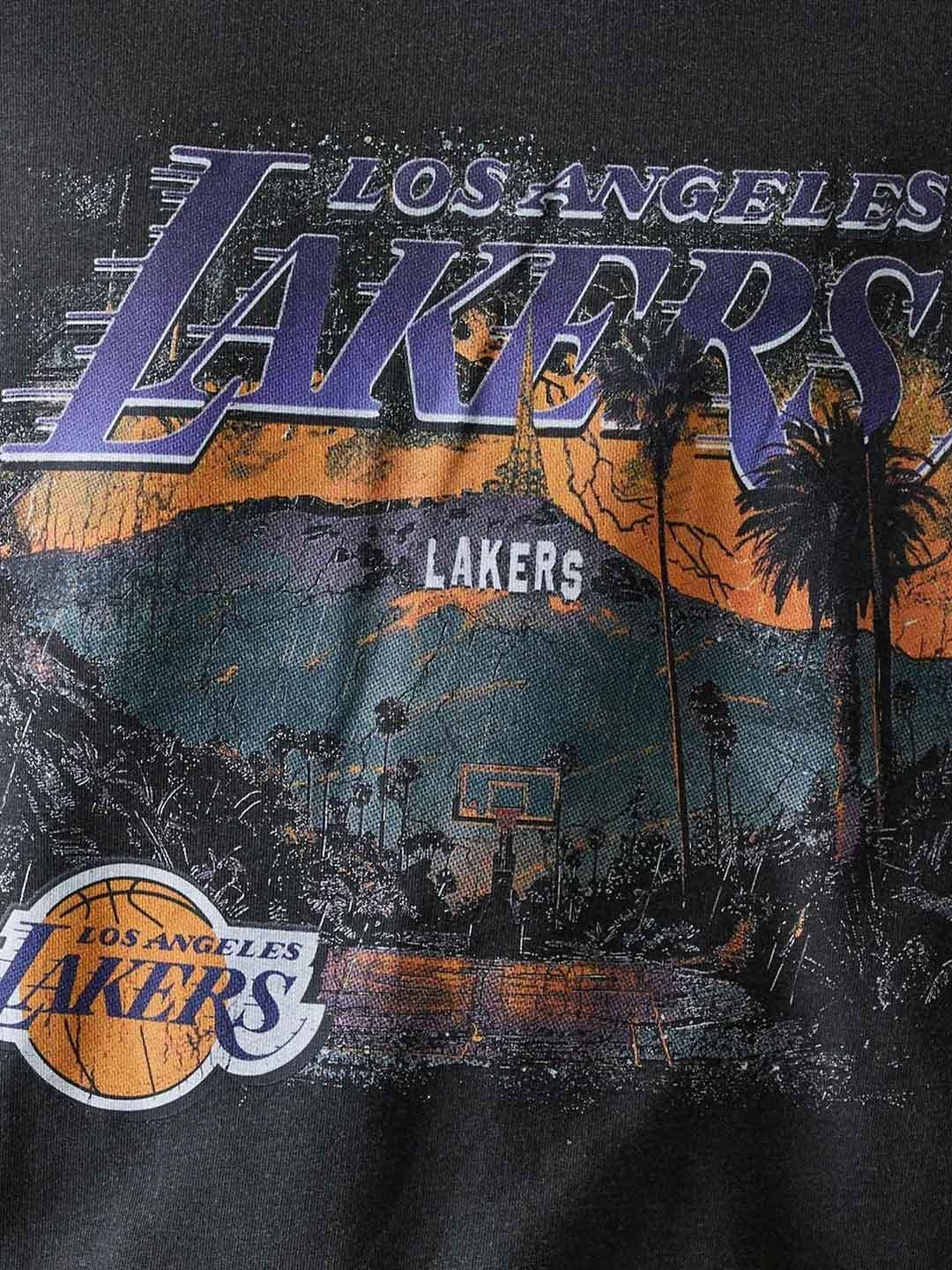 New Era felpa grigio Lakers