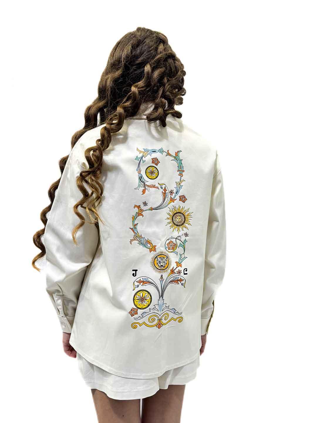 Just Cavalli camicia kids panna