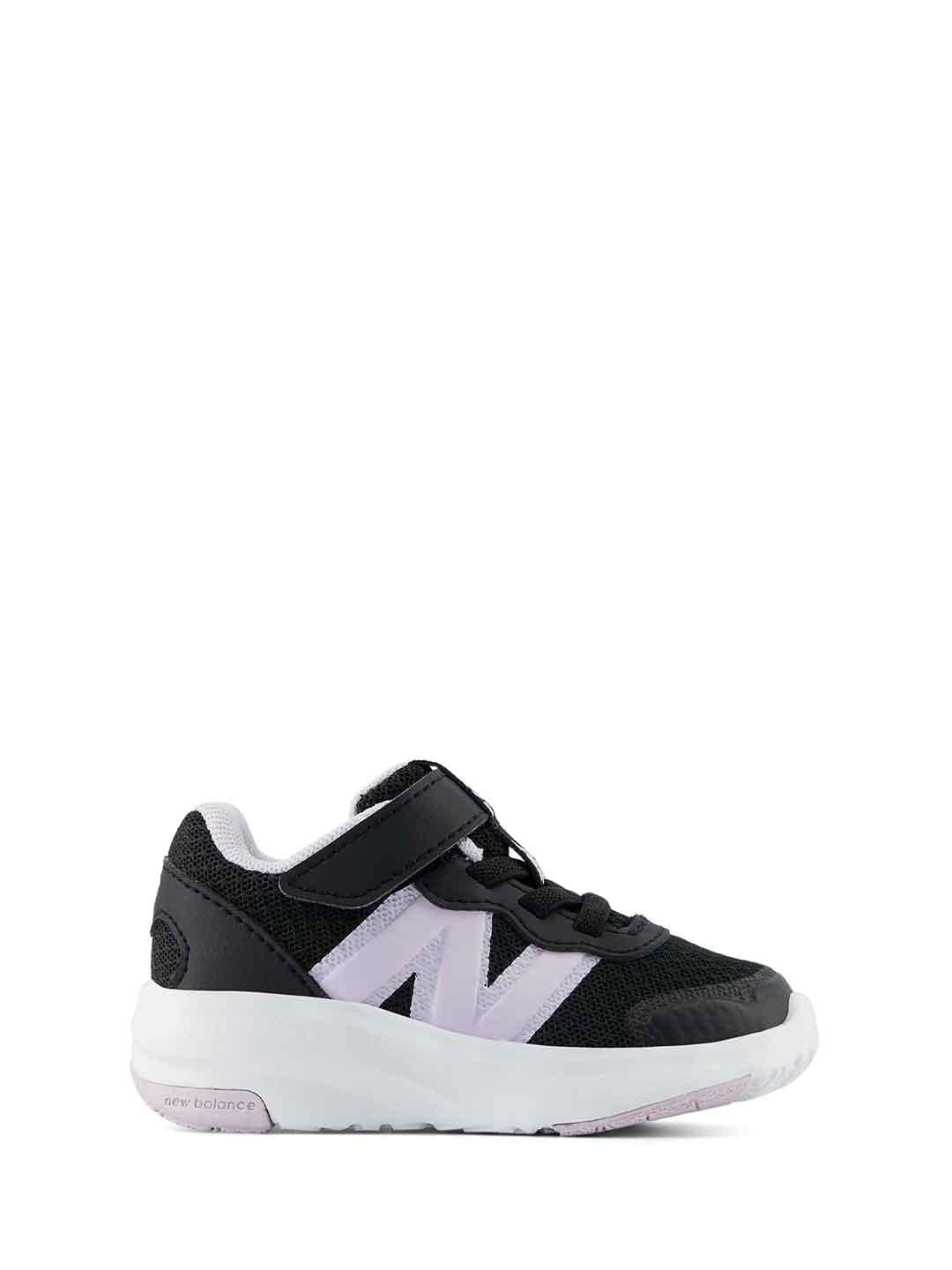 New Balance 578 sneakers kids nero con logo rosa