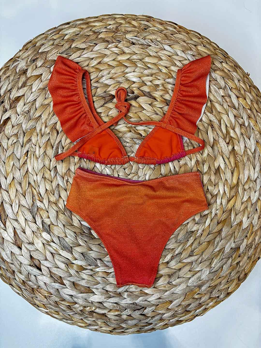 Island Coco costume kids arancio triangolo
