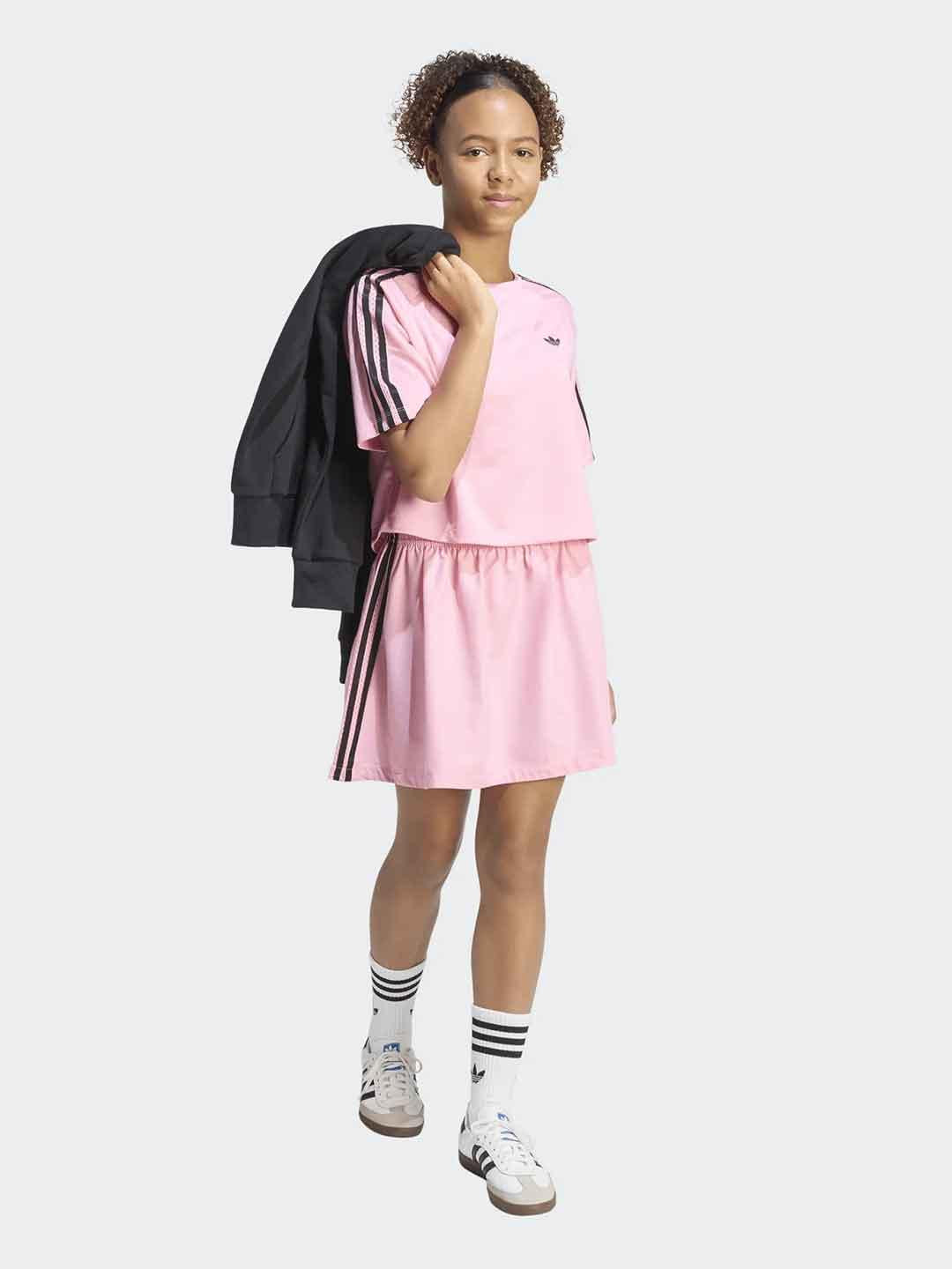 Adidas t-shirt kids rosa crop