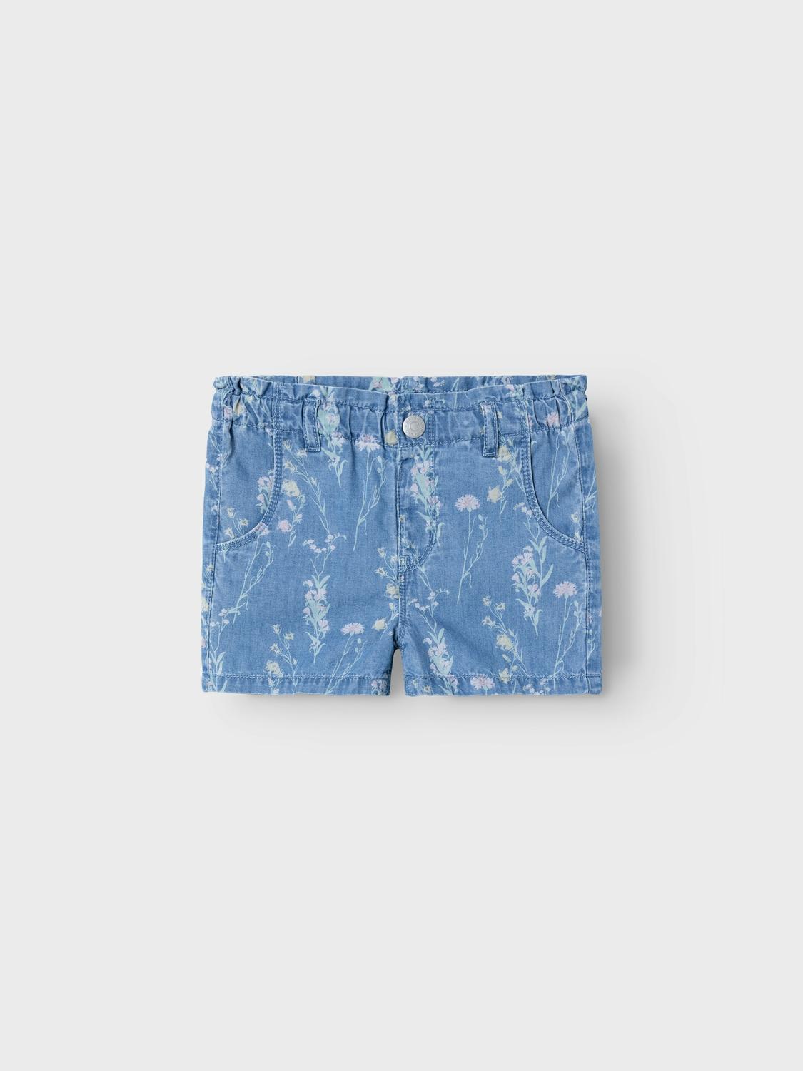 Name It shorts kids di jeans con stampa fiori
