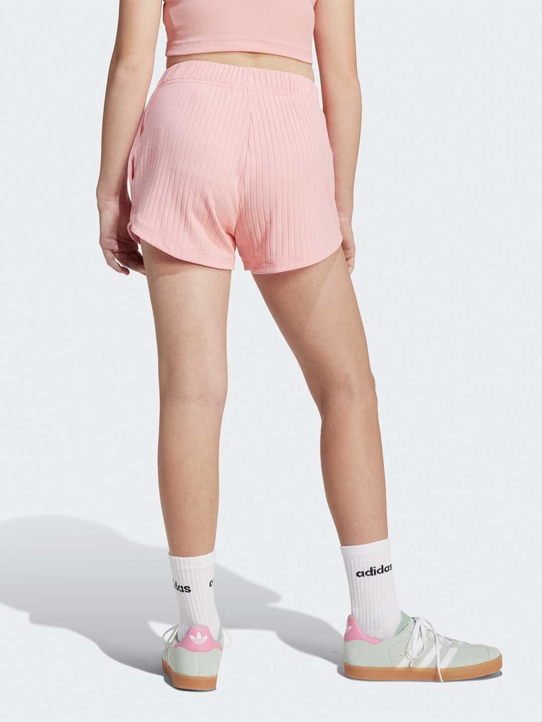 Adidas Ribbed shorts kids rosa