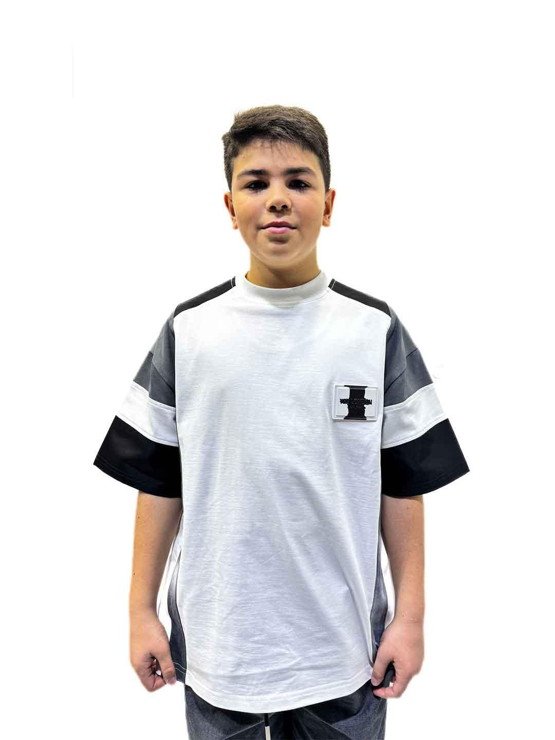Yes London t-shirt kids bianco e nero