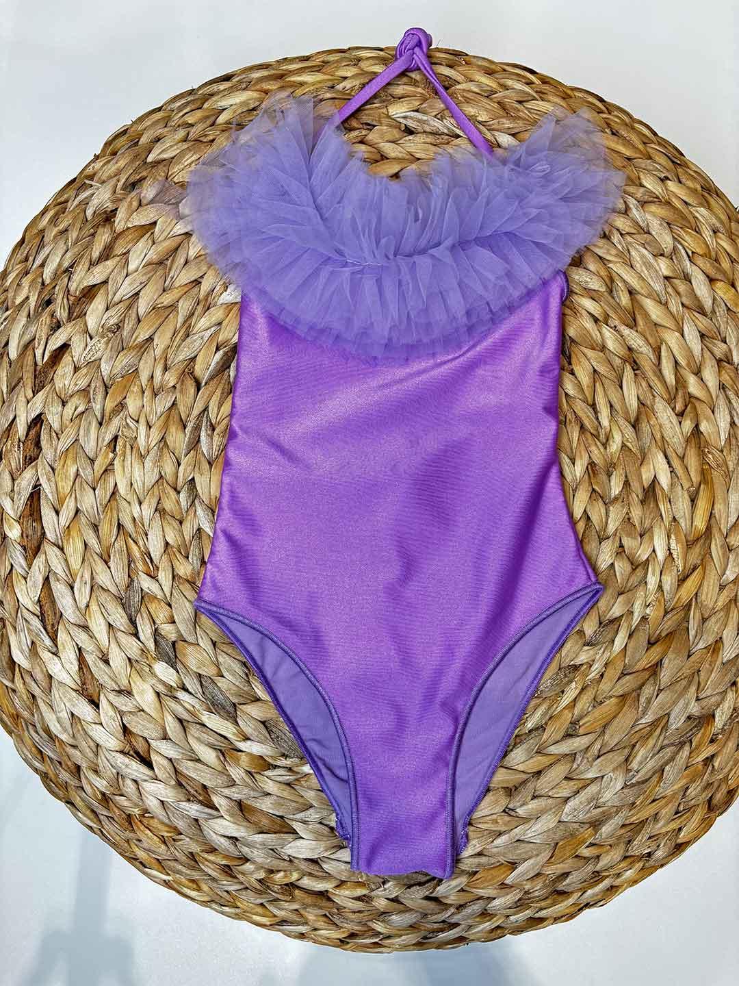 Island Coco costume kids viola intero con tulle