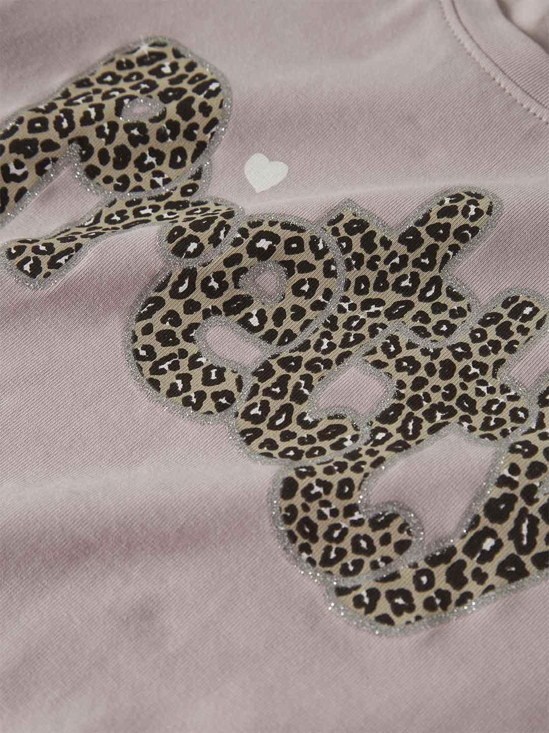 Name It t-shirt kids rosa con grafica maculata