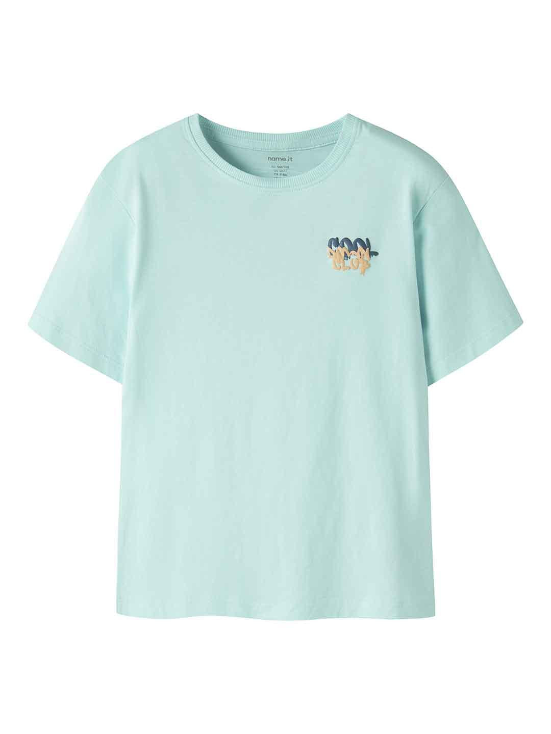 Name It t-shirt kids celeste con stampa