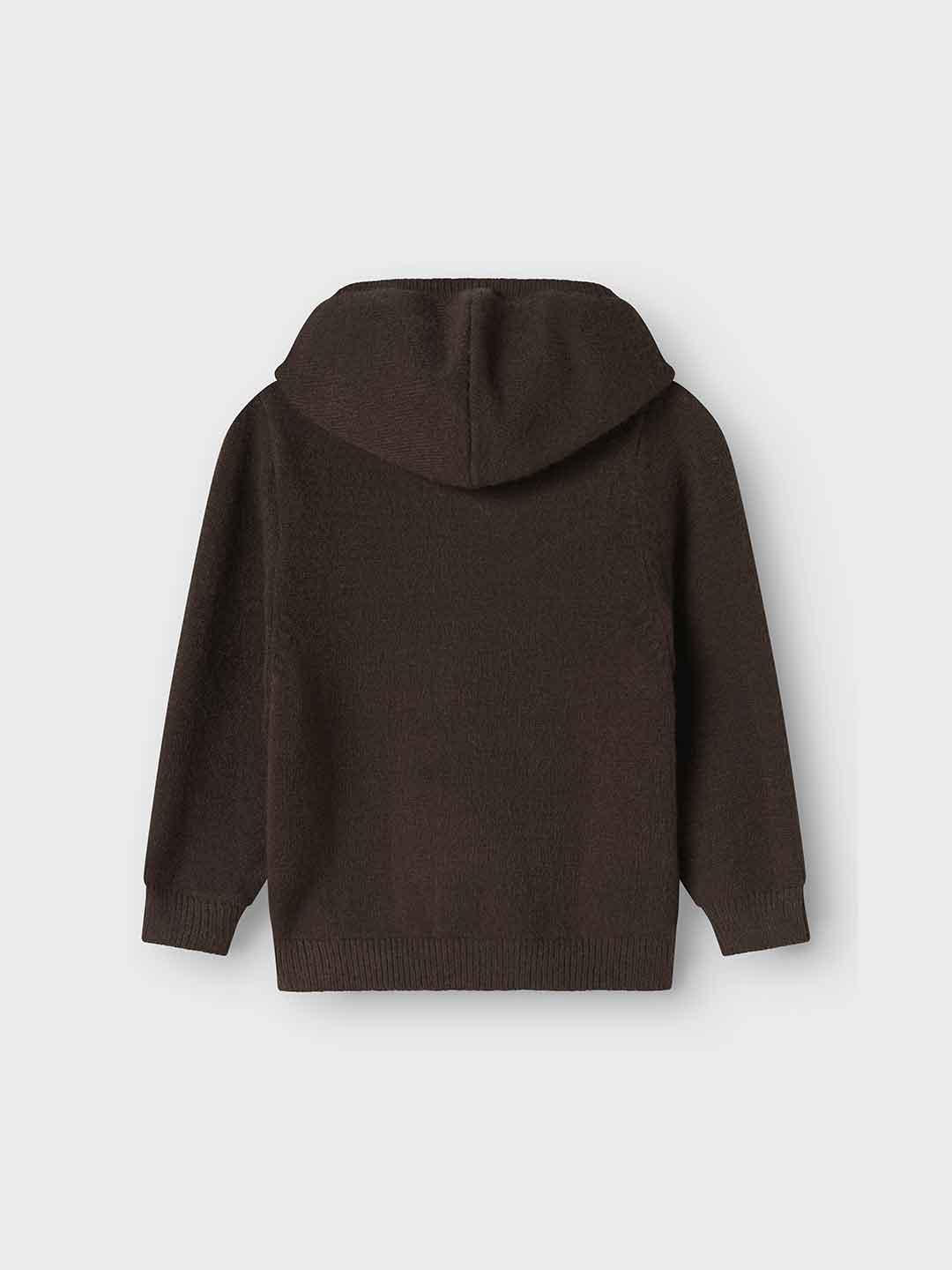 Name It cardigan kids marrone con cappuccio