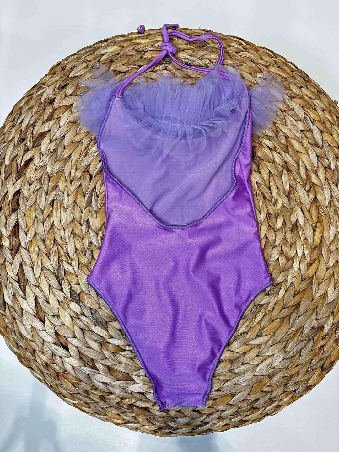 Island Coco costume kids viola intero con tulle