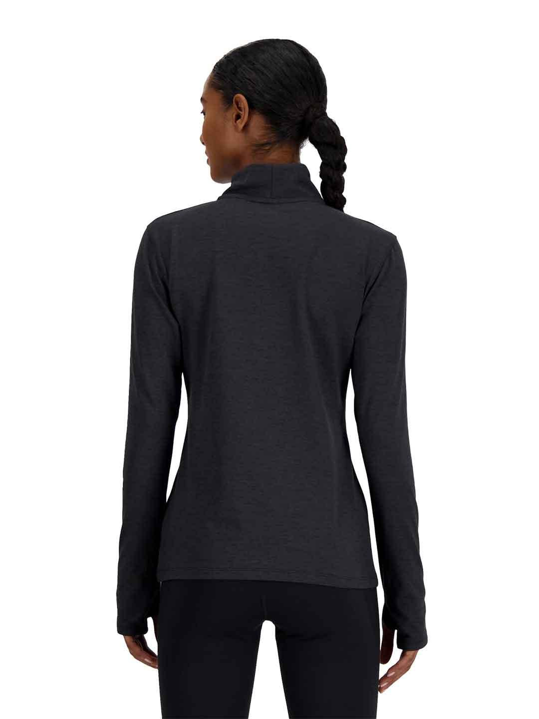 New Balance t-shirt nero mezzo collo