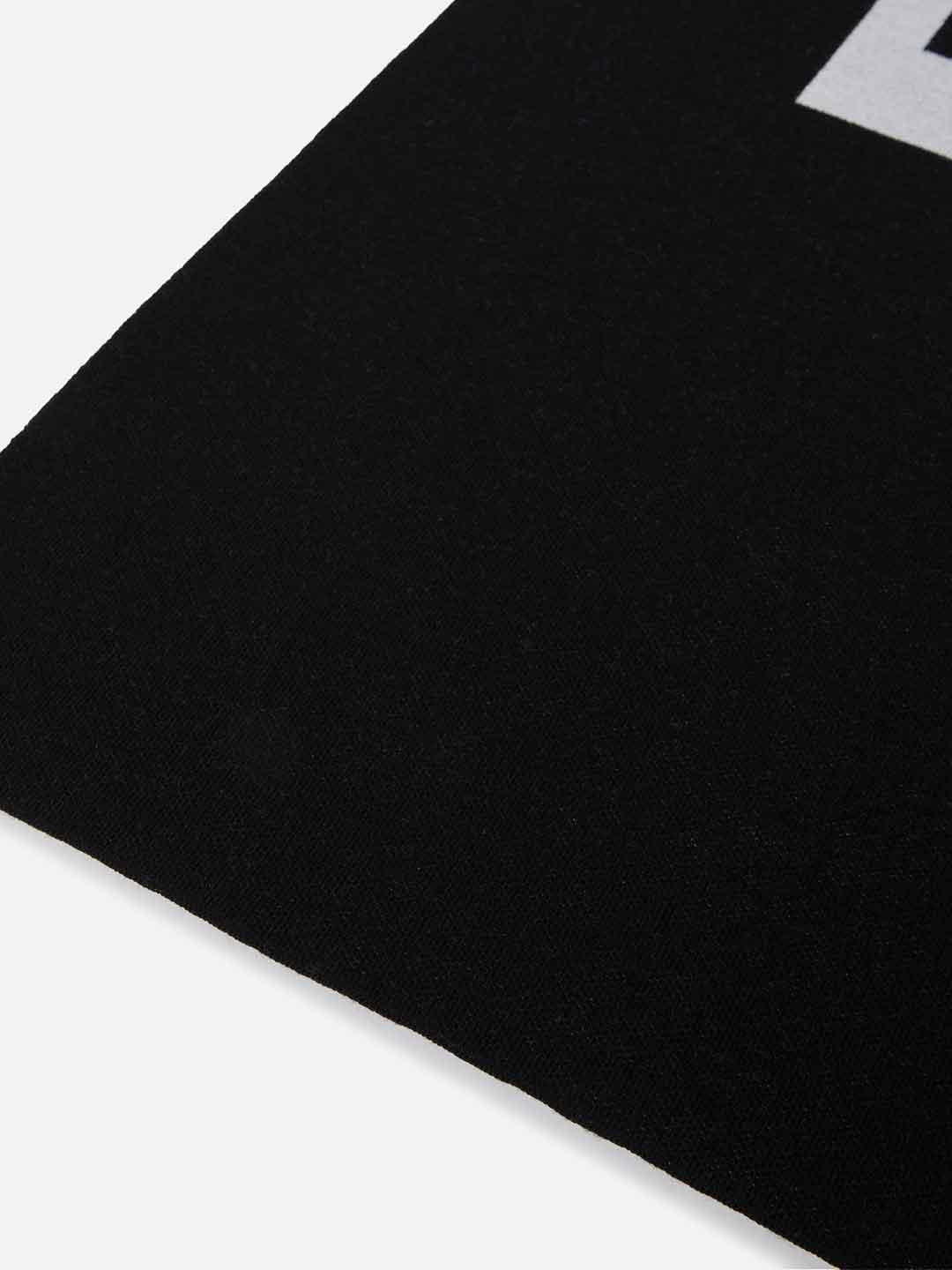 Pinko sciarpa nero con logo lettering