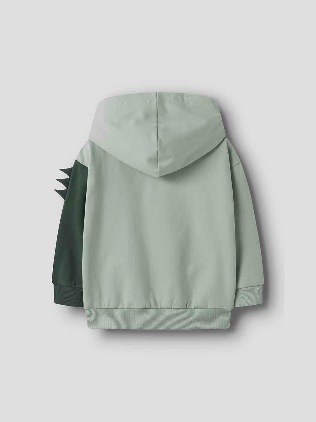 Name It felpa kids verde con dinosauro