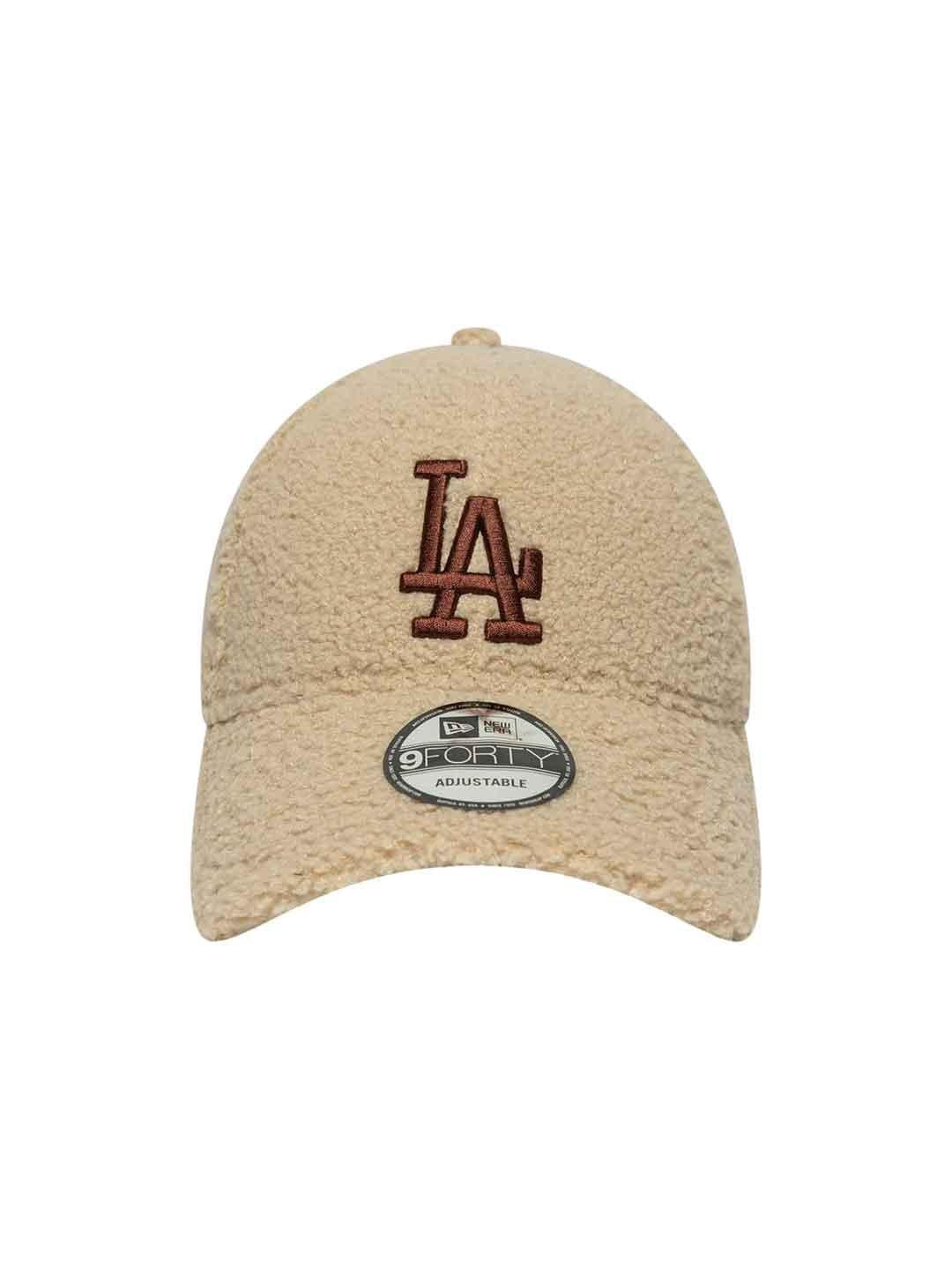 New Era 9FORTY cappello beige in teddy