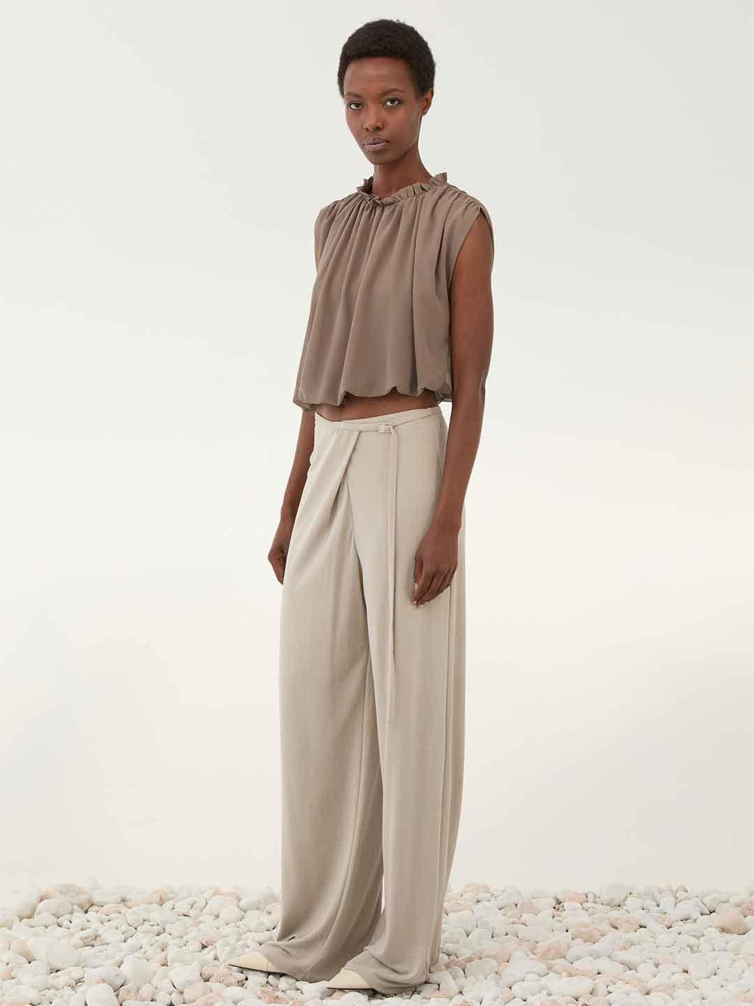 Eleh pantaloni beige