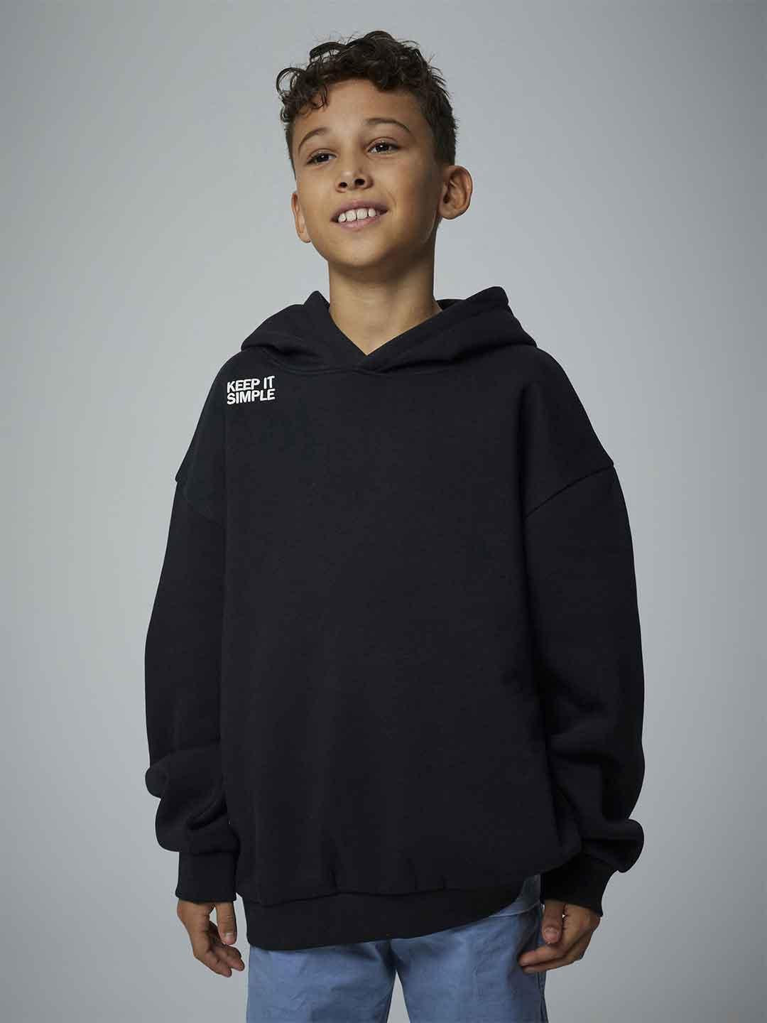 Name It felpa kids nero con cappuccio