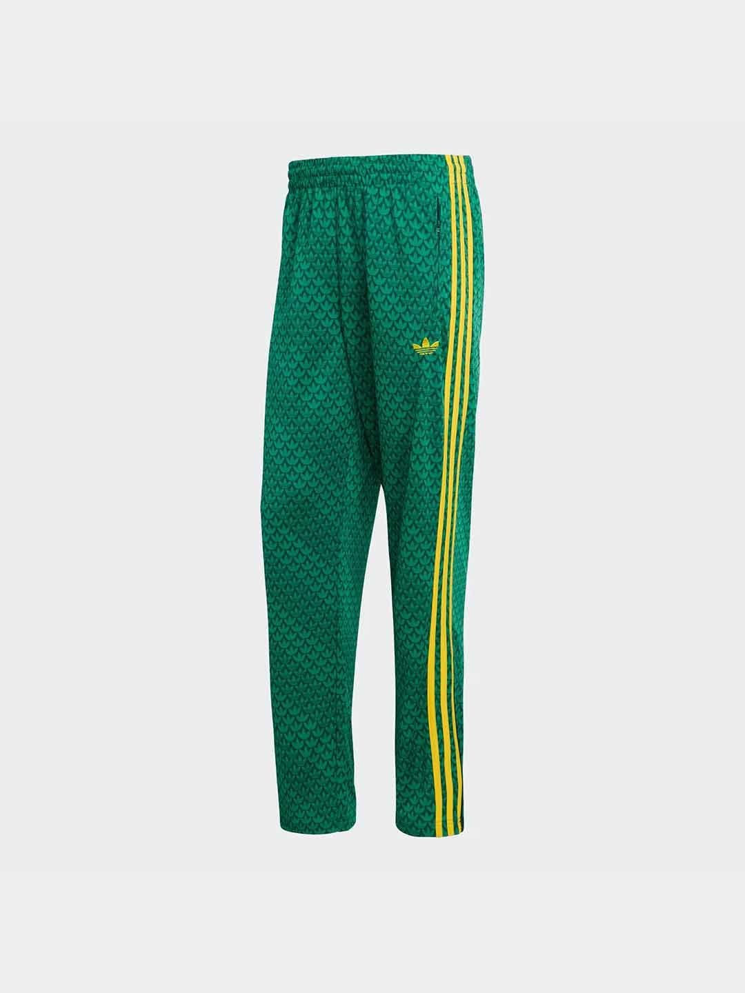 Adidas Firebird pantalone verde multilogo