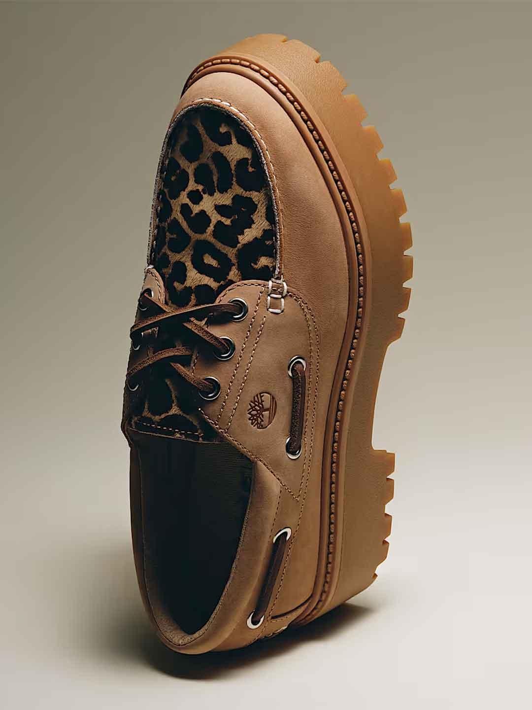 Timberland Plateau Stone Street mocassino beige maculato