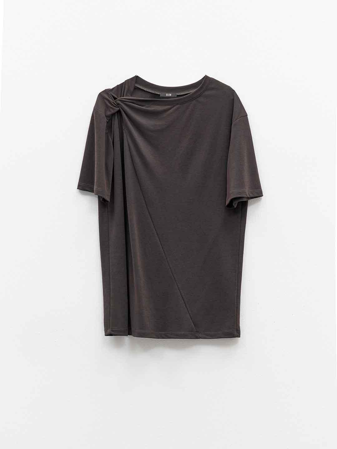 Eleh t-shirt antracite con nodo