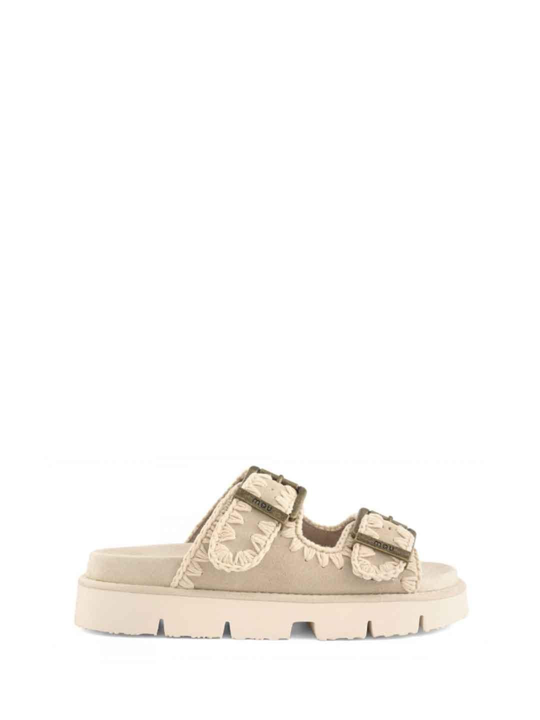 Mou Bio Sandal Two Buckles sandali grigio