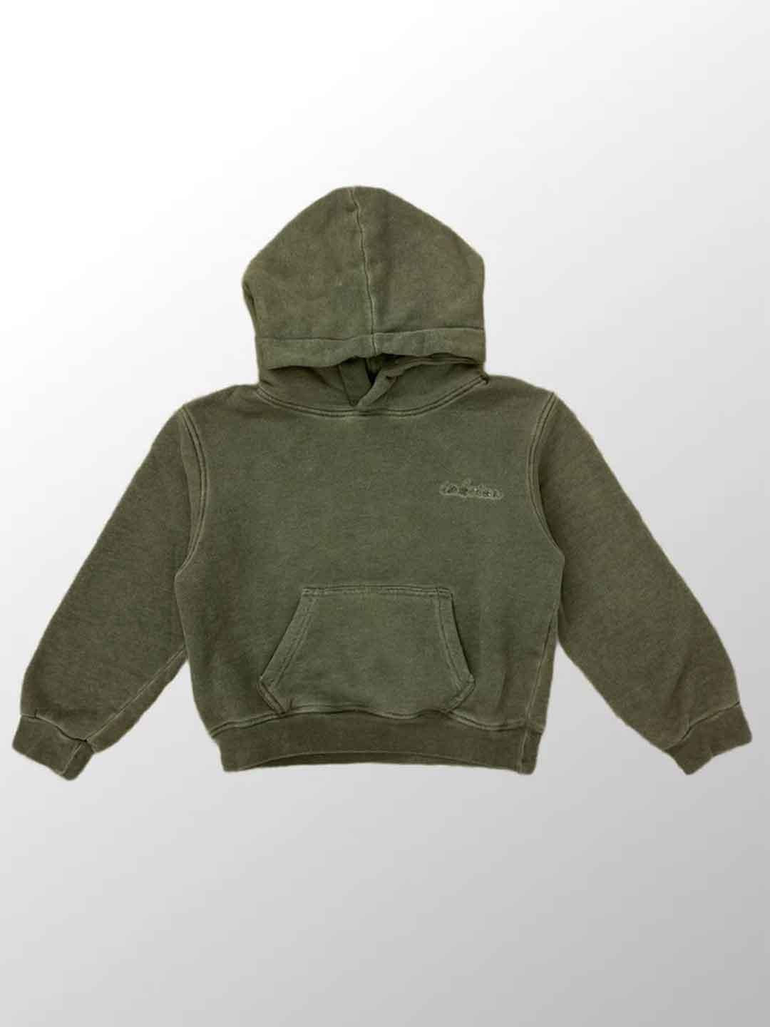 I'm Brian felpa kids verde con cappuccio