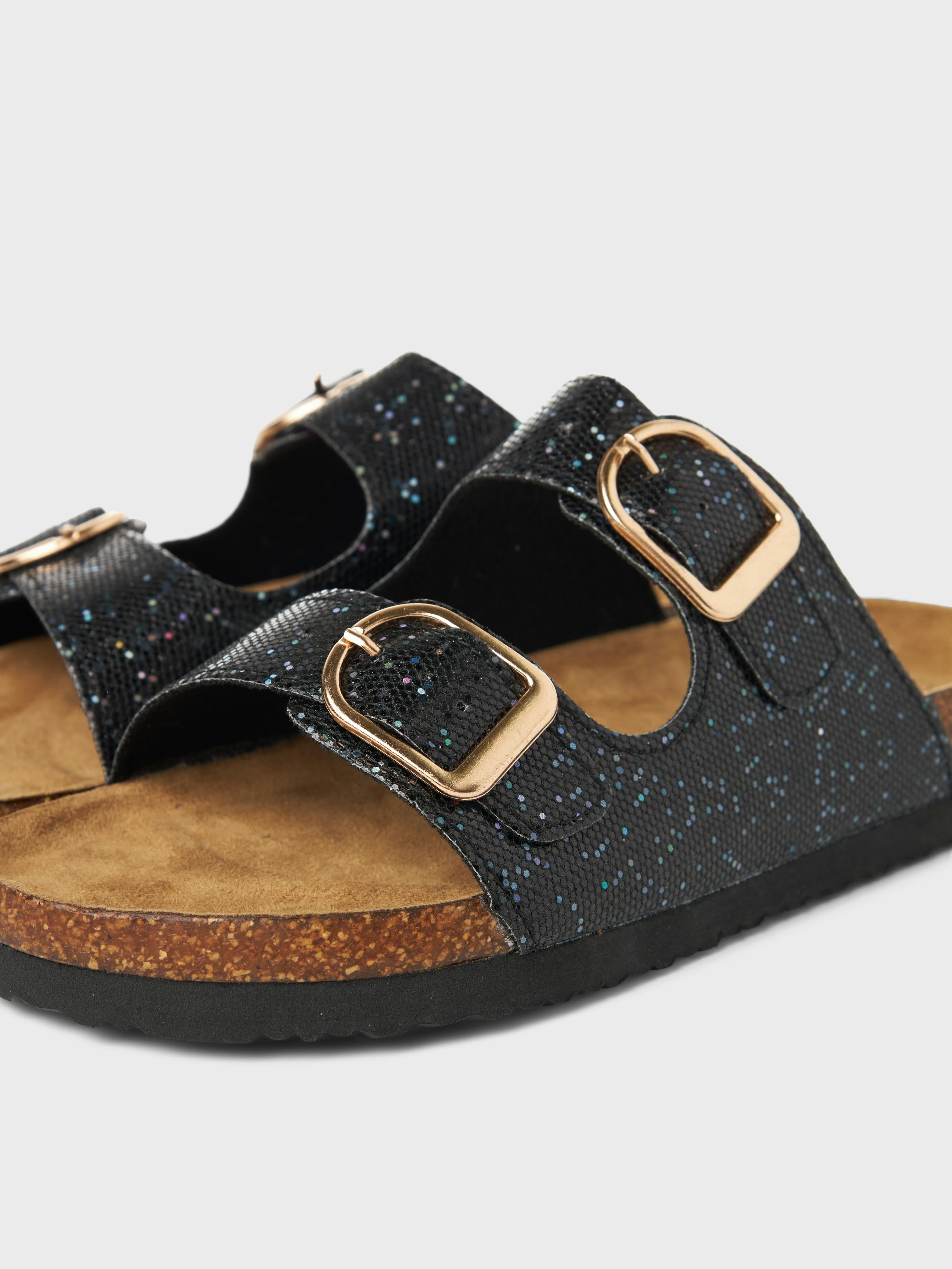 Name It sandali kids nero con glitter