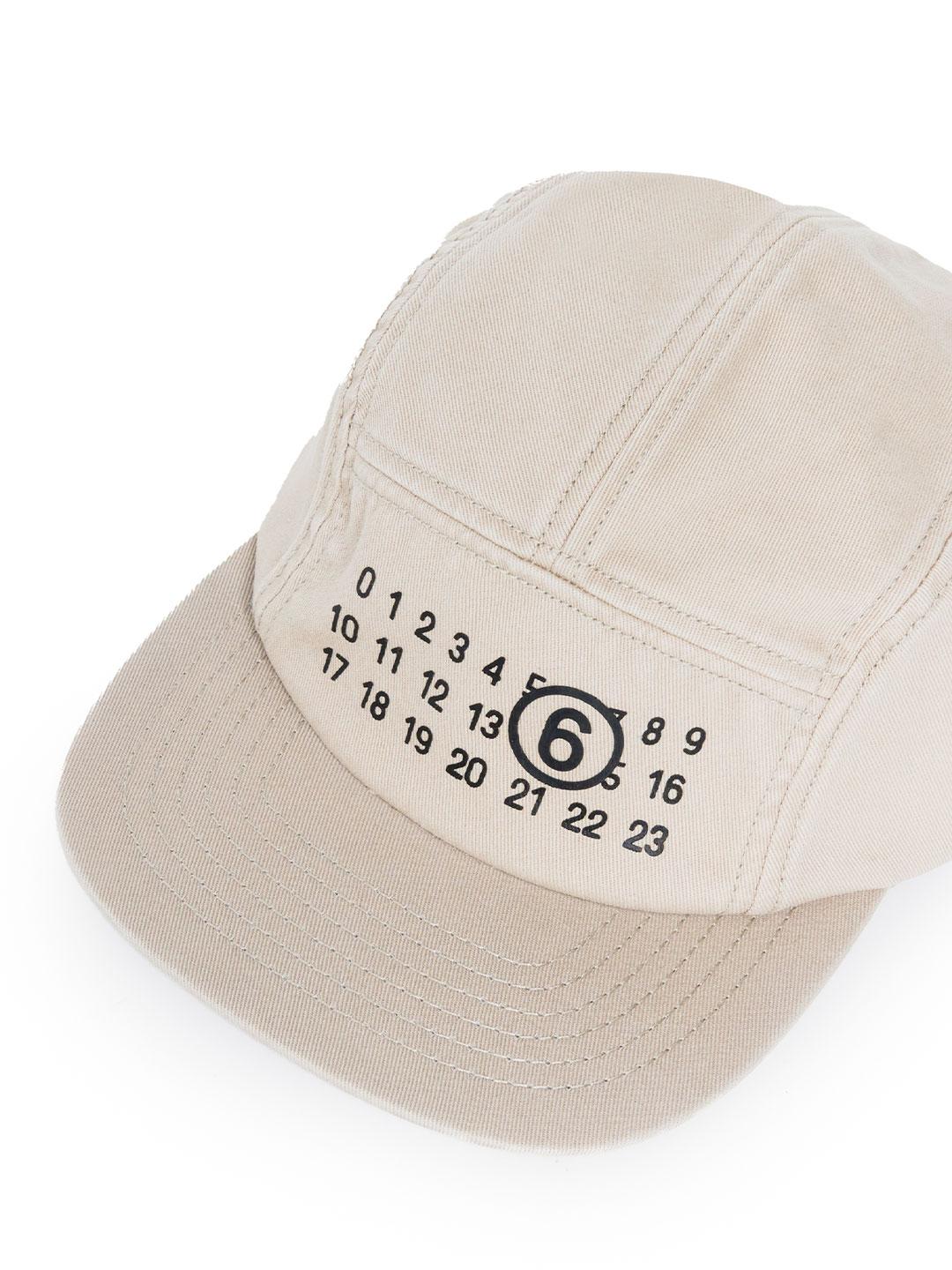 Maison Margiela cappello beige da baseball