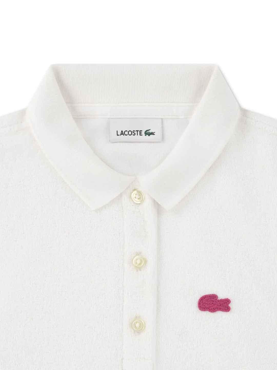 Lacoste t-shirt kids bianco giromanica