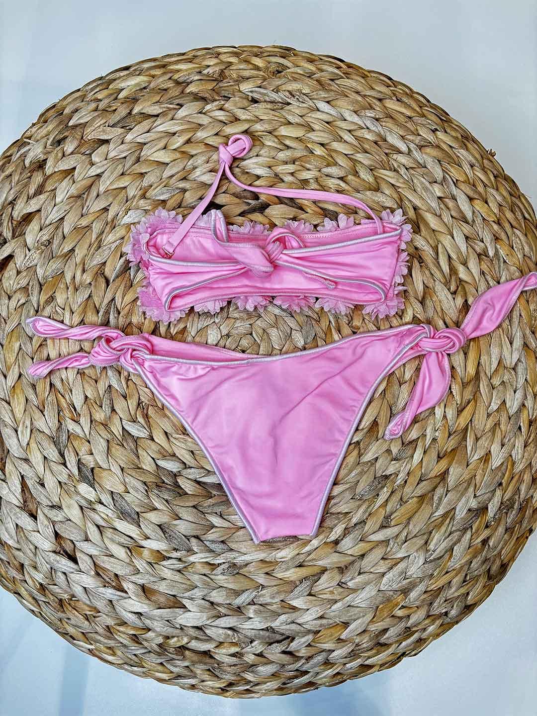 Island Coco costume kids rosa a fascia