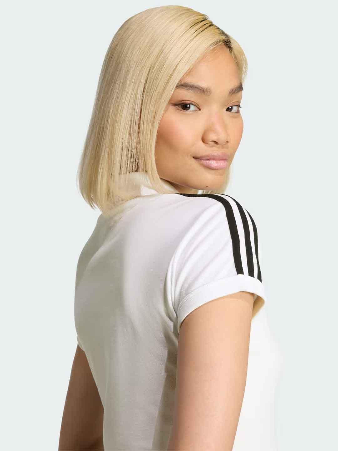 Adidas 3 stripes polo bianco