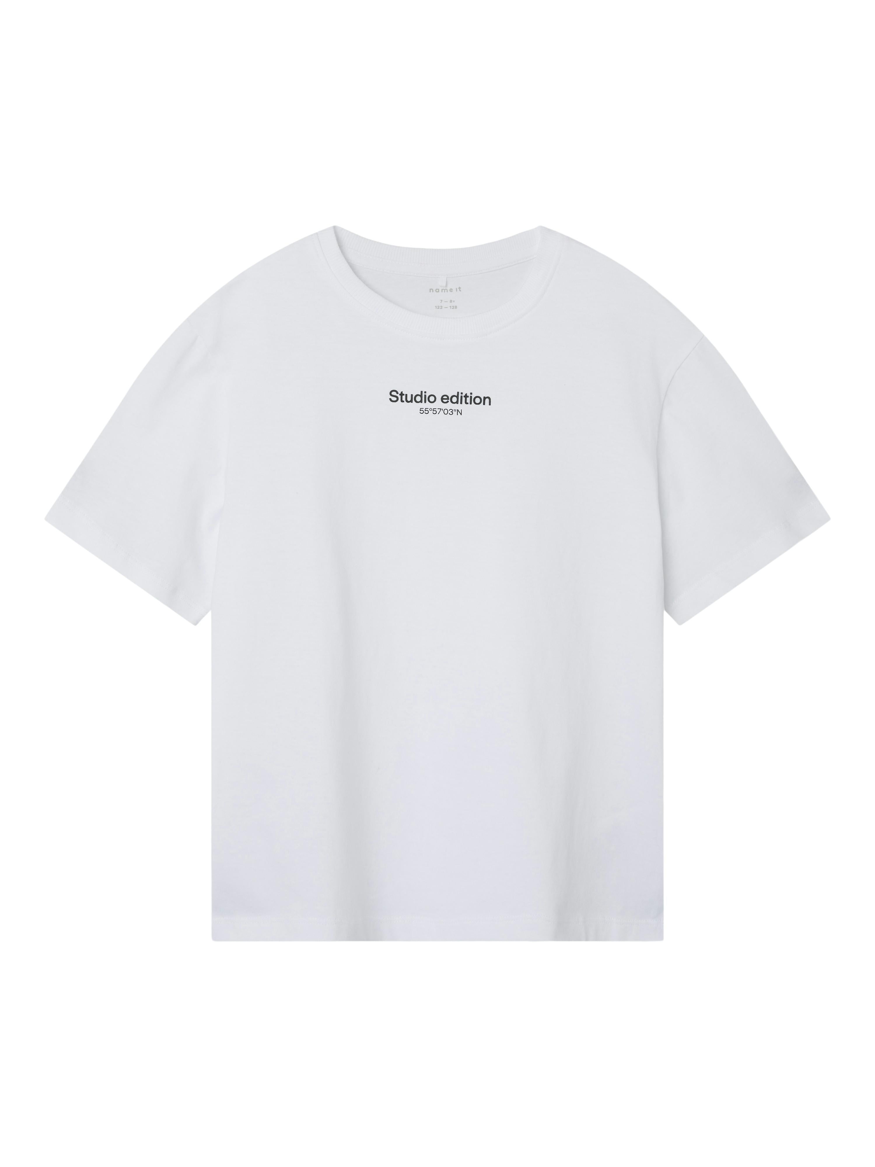 Name It t-shirt kids bianco grafica studio edition
