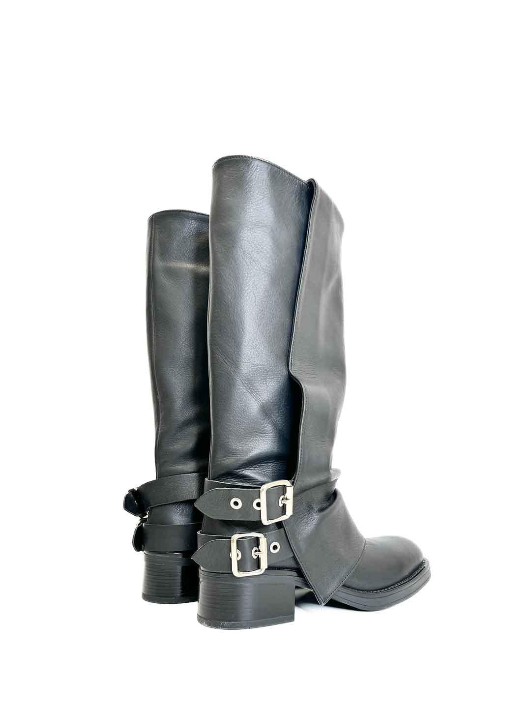 Aniye By anfibio nero in pelle