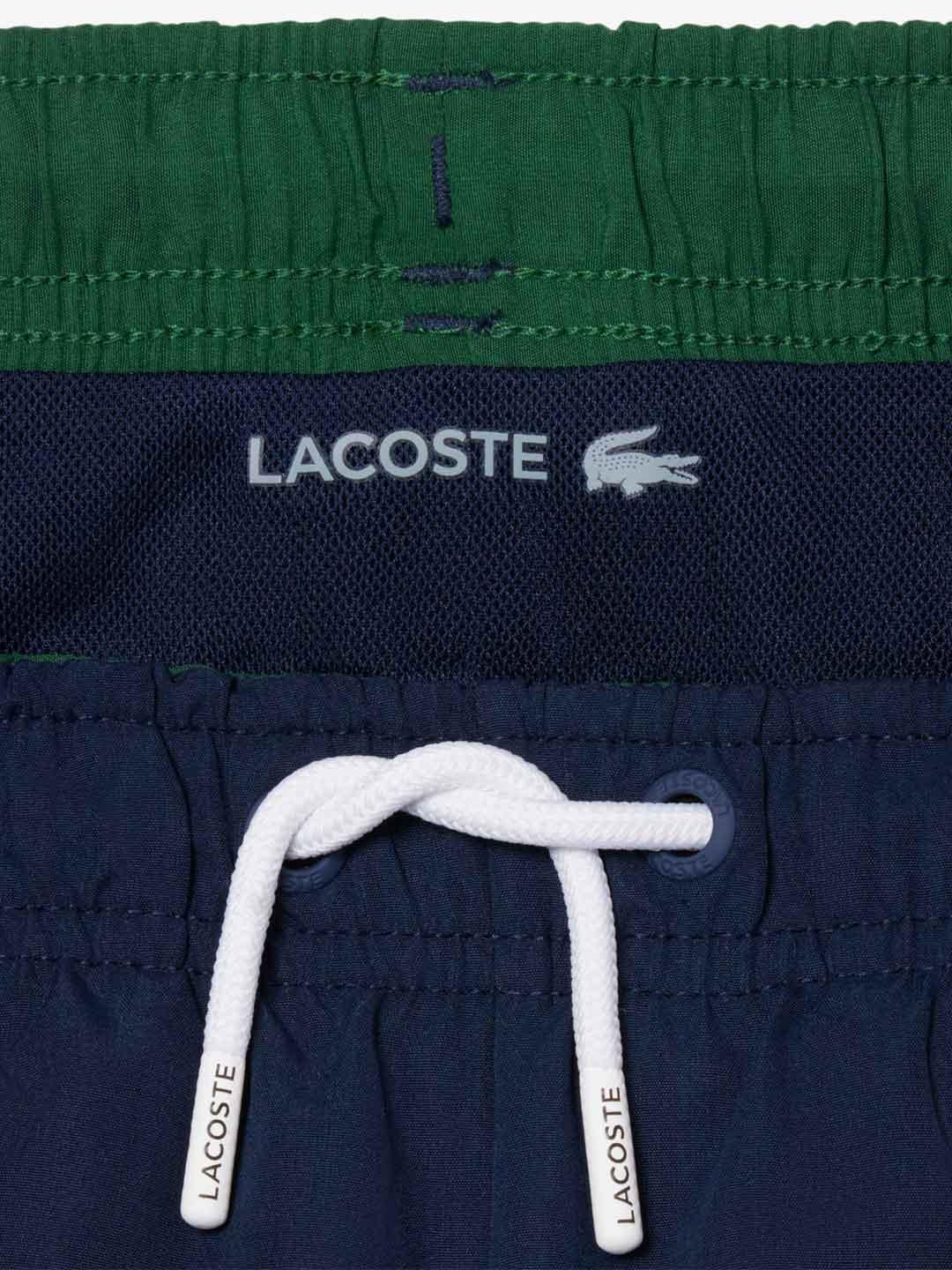 Lacoste costume kids blu con logo