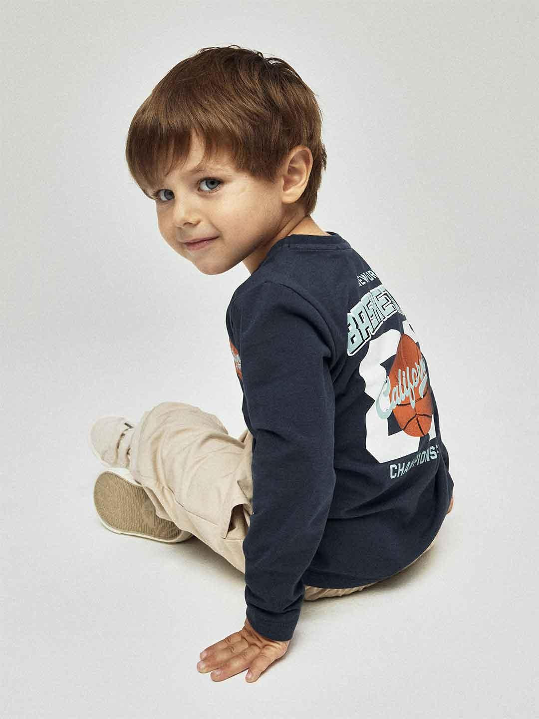 Name It t-shirt kids blu con manica lunga