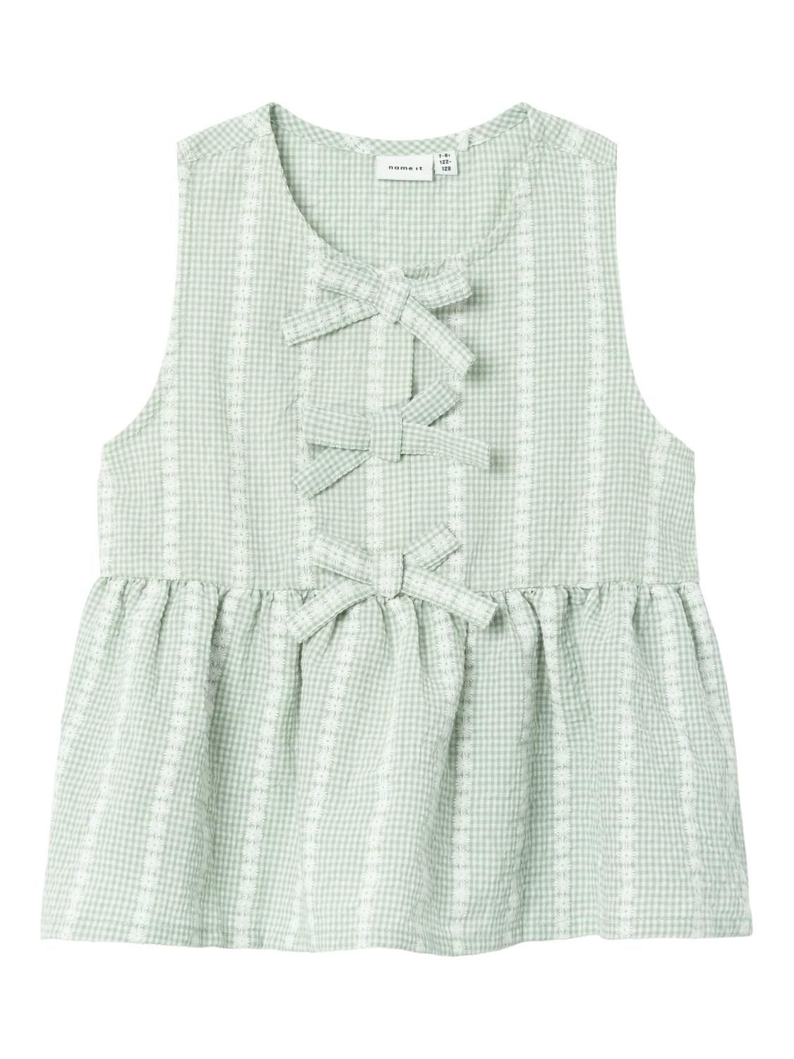 Name It maglia kids verde con margherite