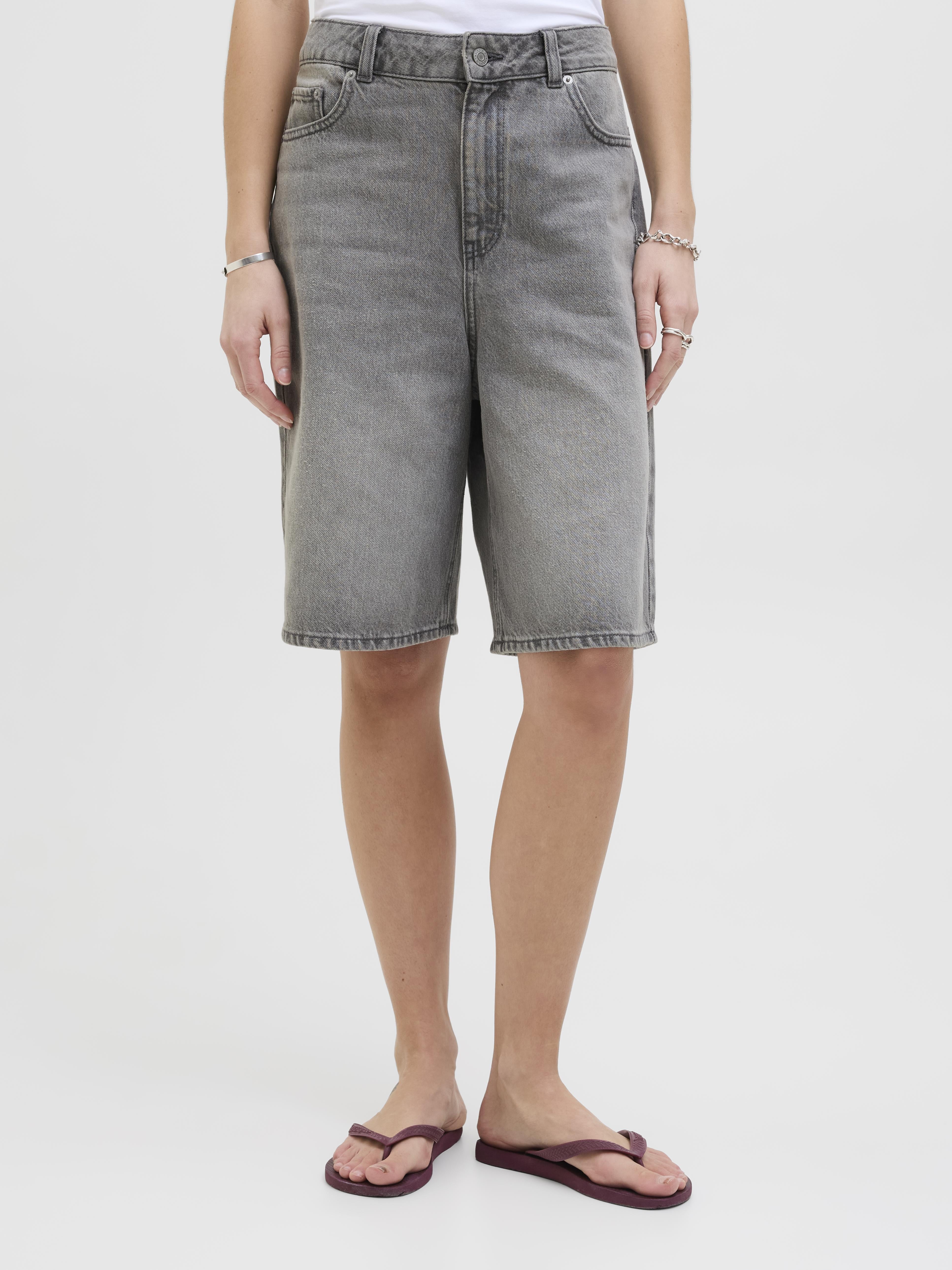 JJXX Erin bermuda grigio in jeans