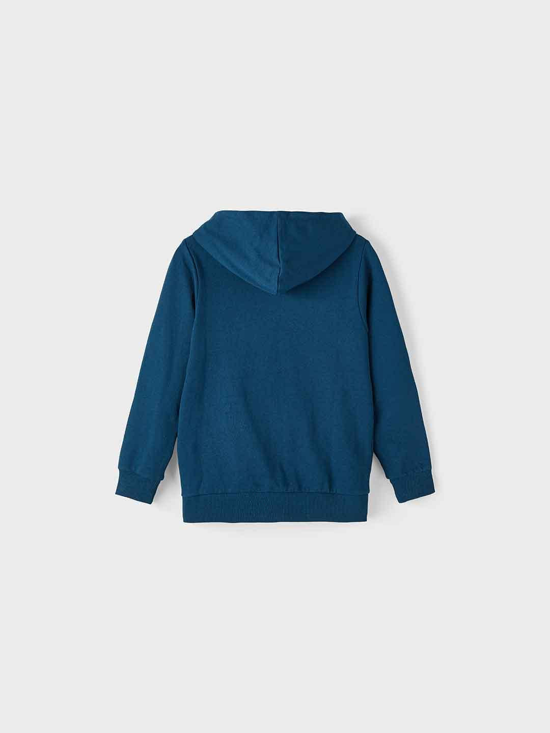 Name It felpa kids blu con zip e cappuccio