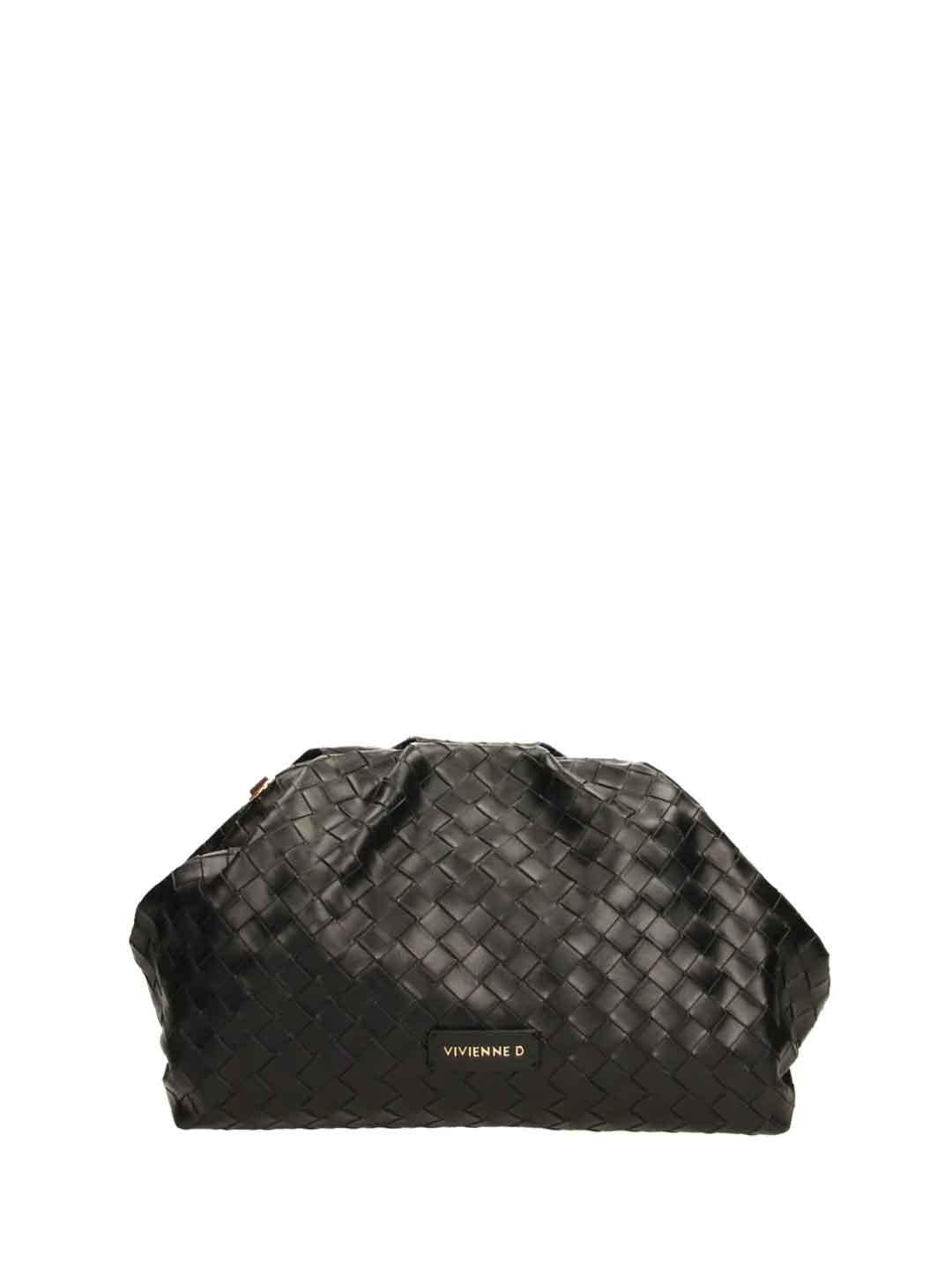 Vivienne D Maxi Pochette Twist borsa nero