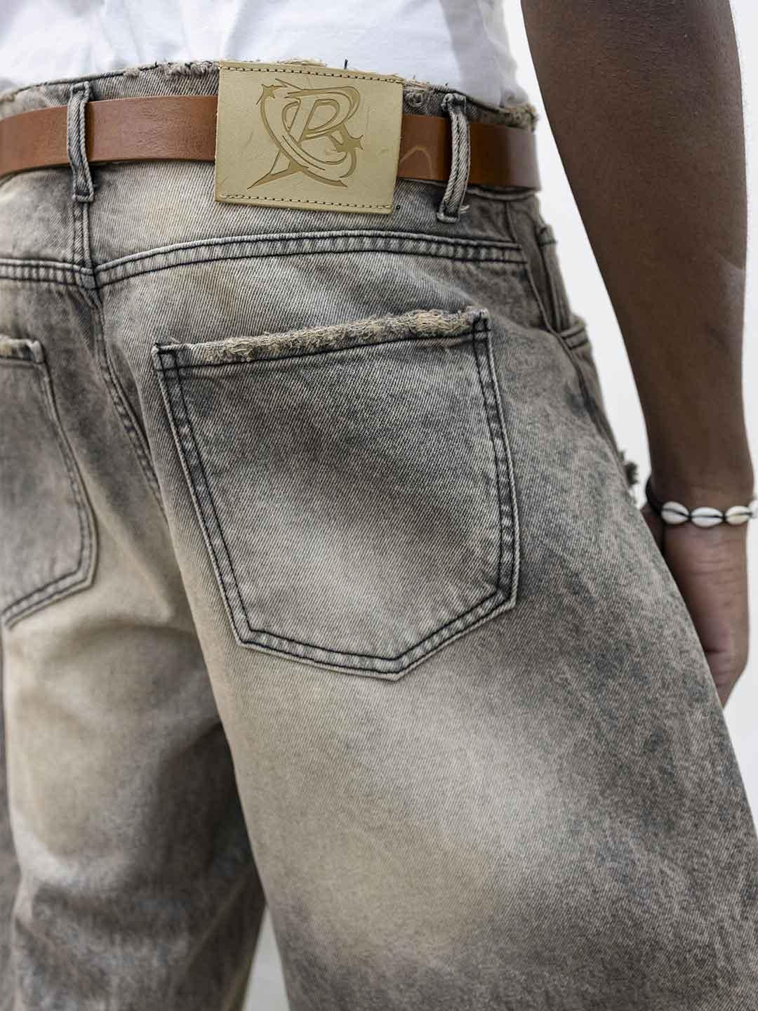 Present Day jeans beige modello balloon