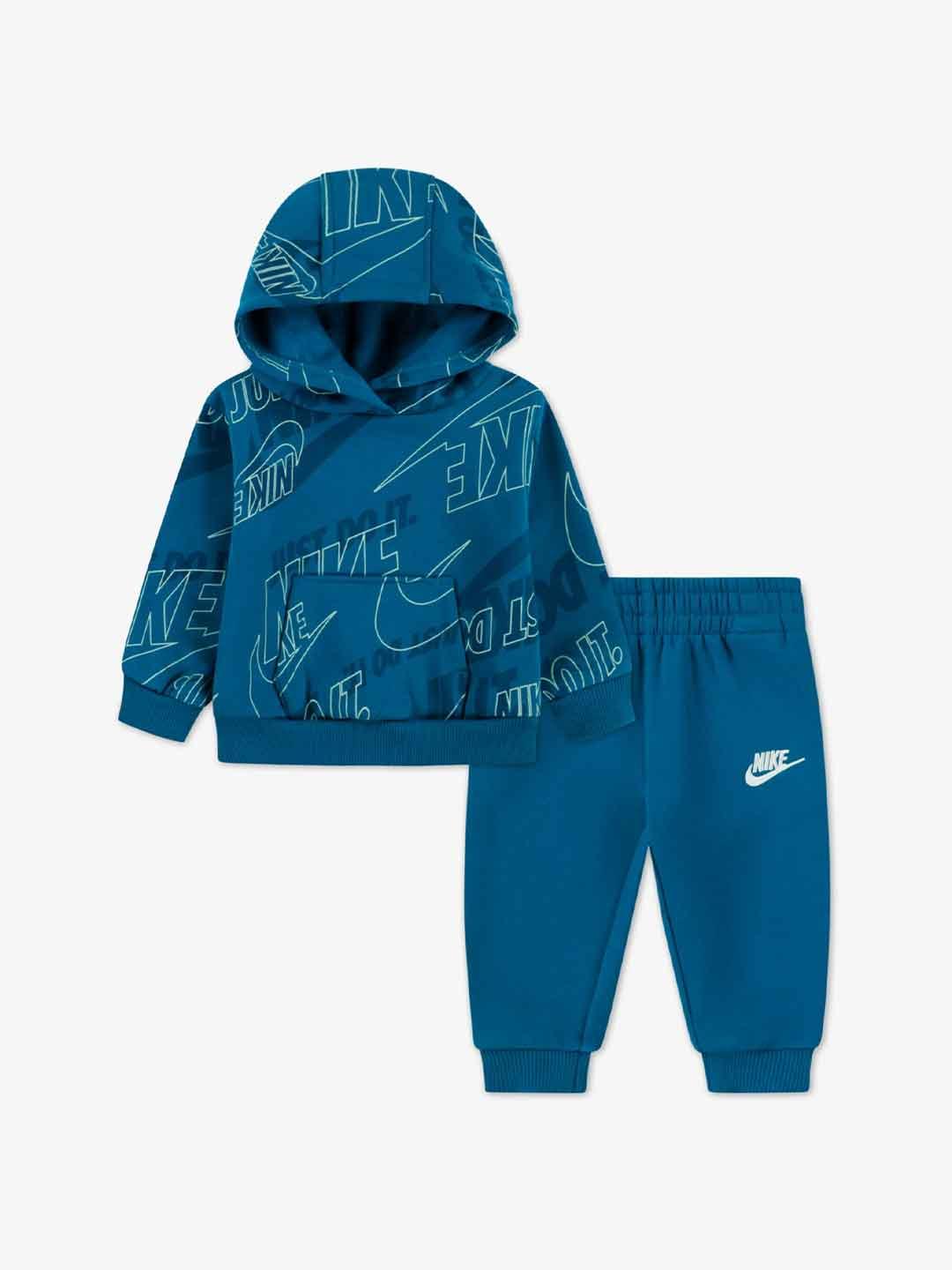 Nike coordinato kids ottanio multilogo