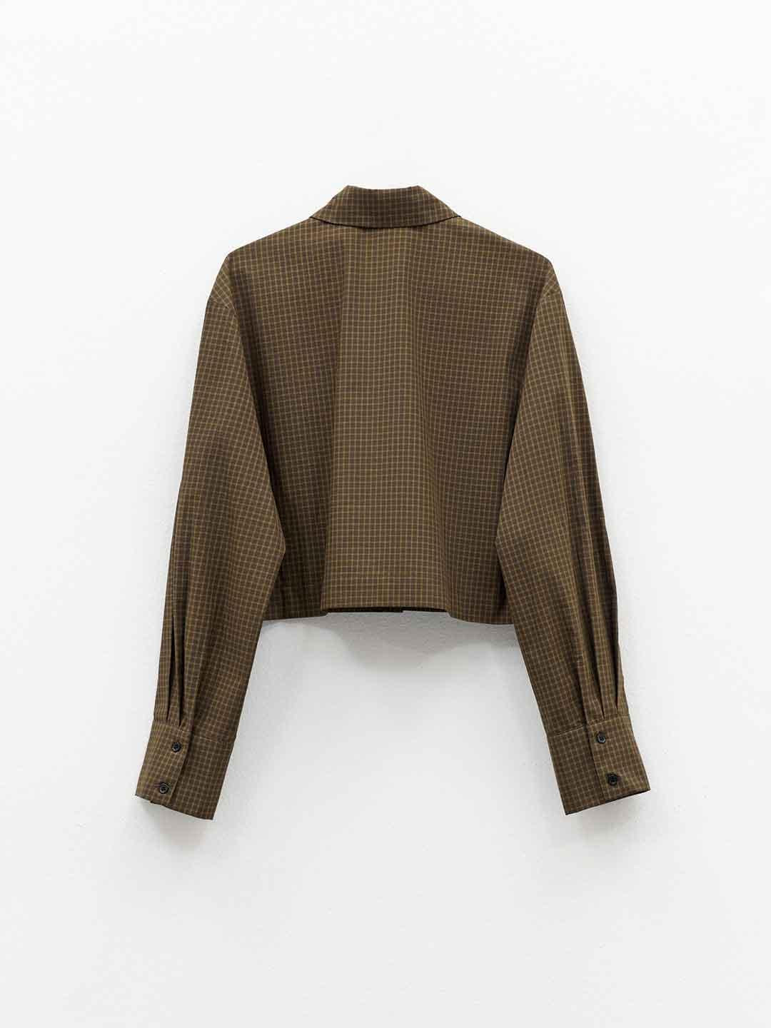 Eleh camicia verde a quadri