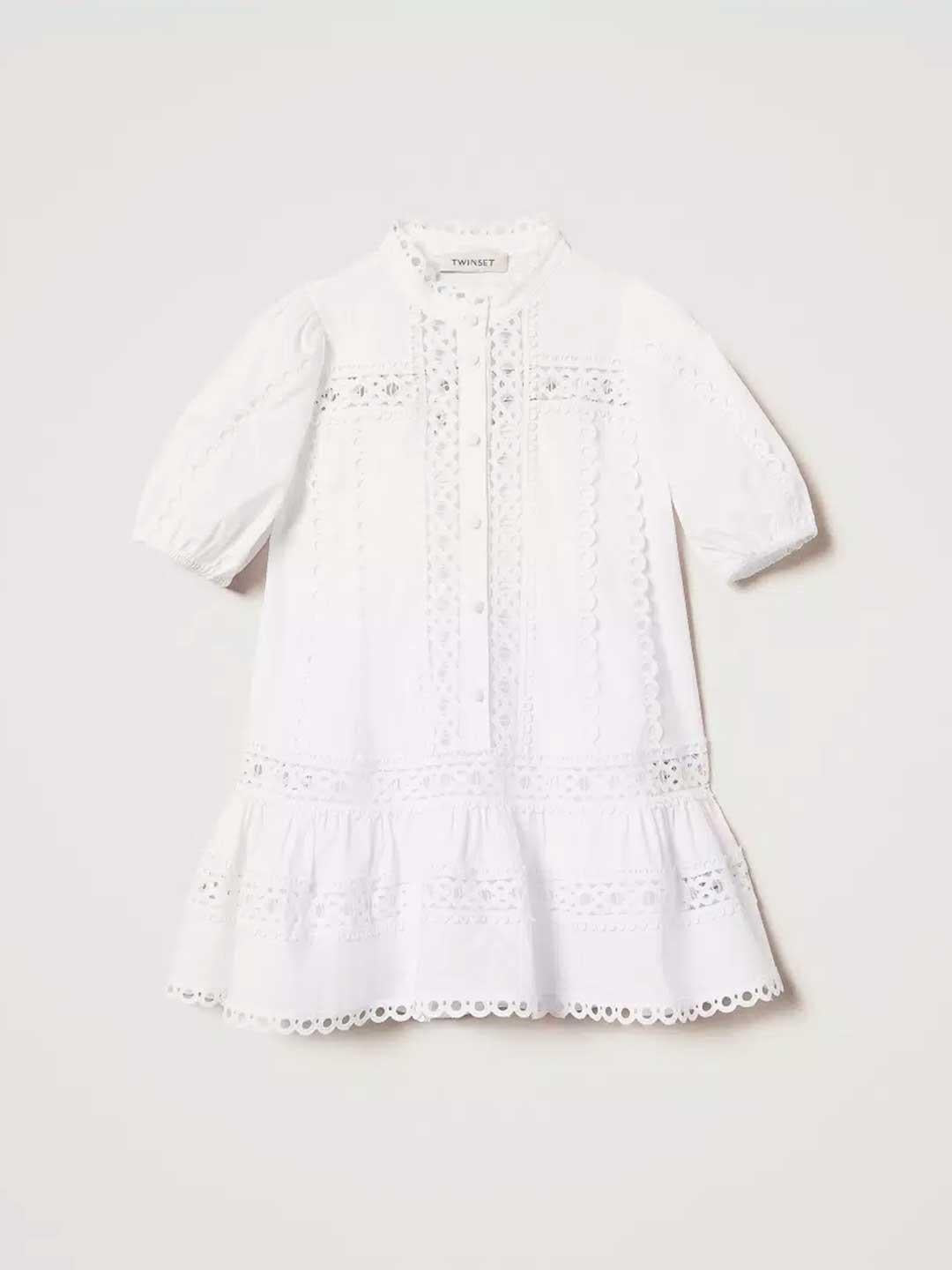 Twinset abito kids bianco
