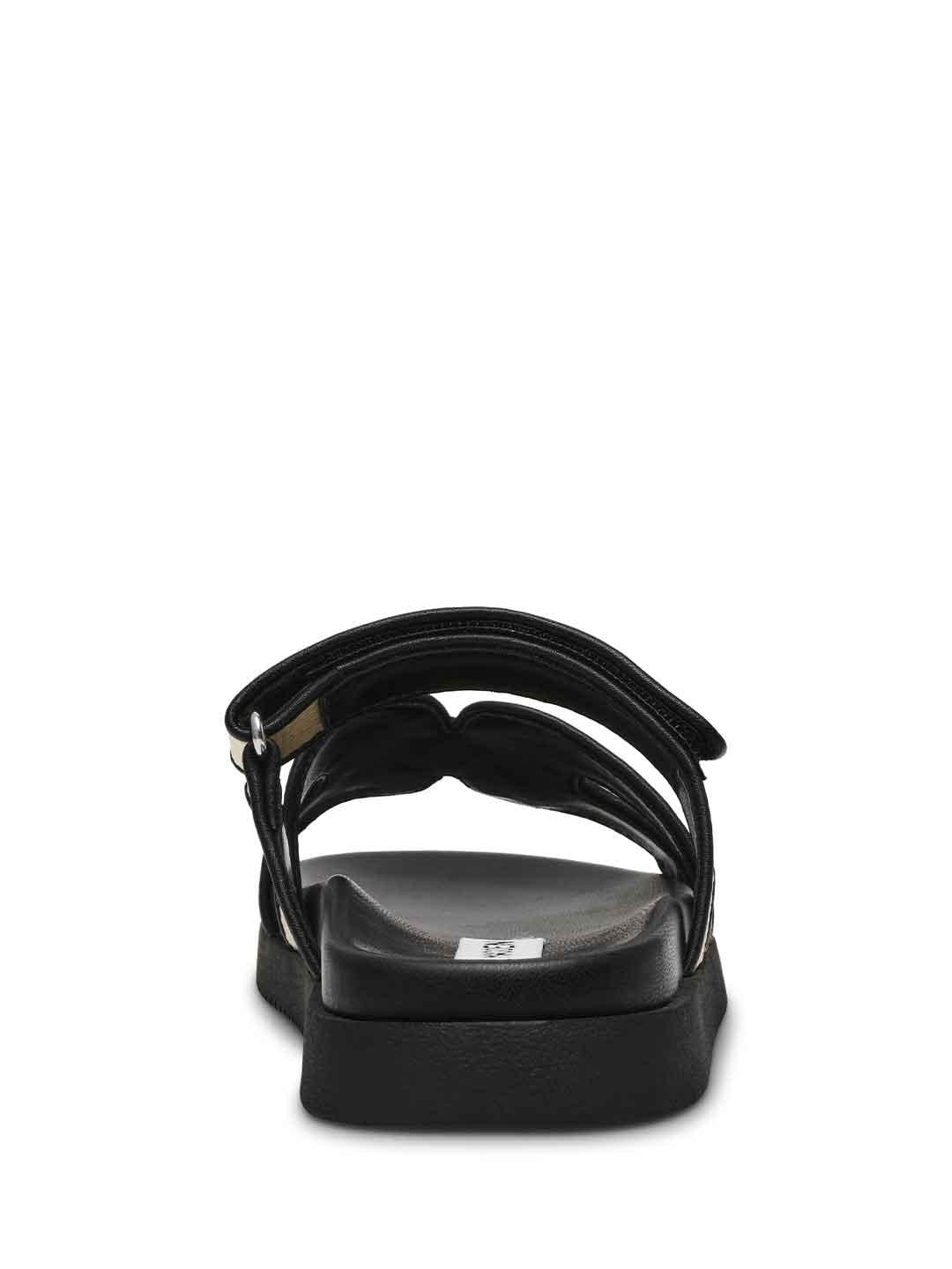 Steve Madden Missile sandali nero in rafia