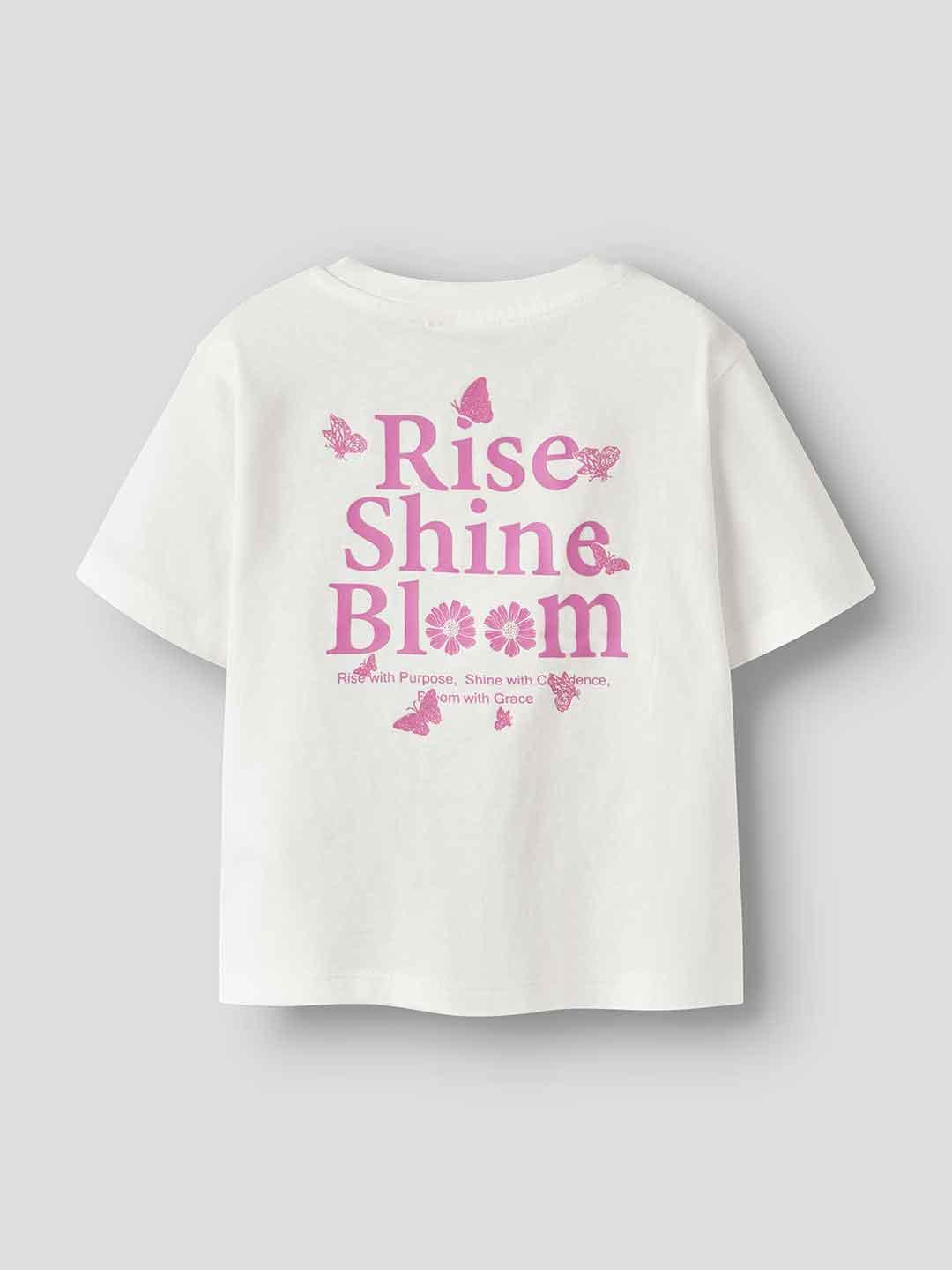 Name It t-shirt kids bianco con stampa farfalle