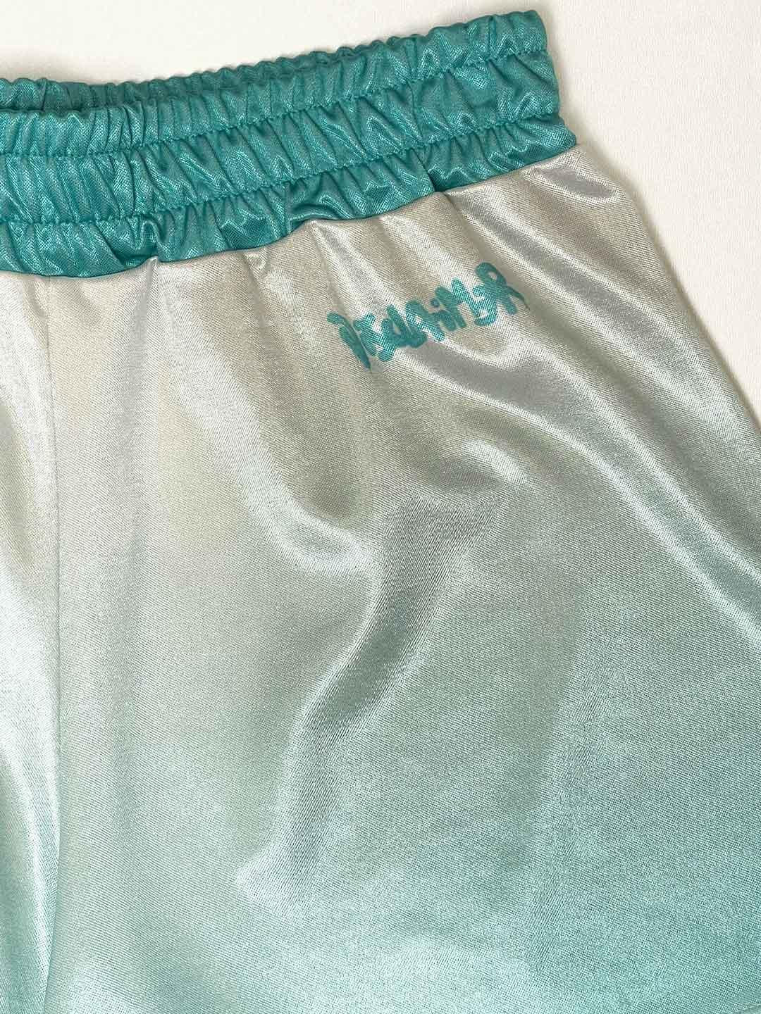 Disclaimer shorts kids azzurro sfumato