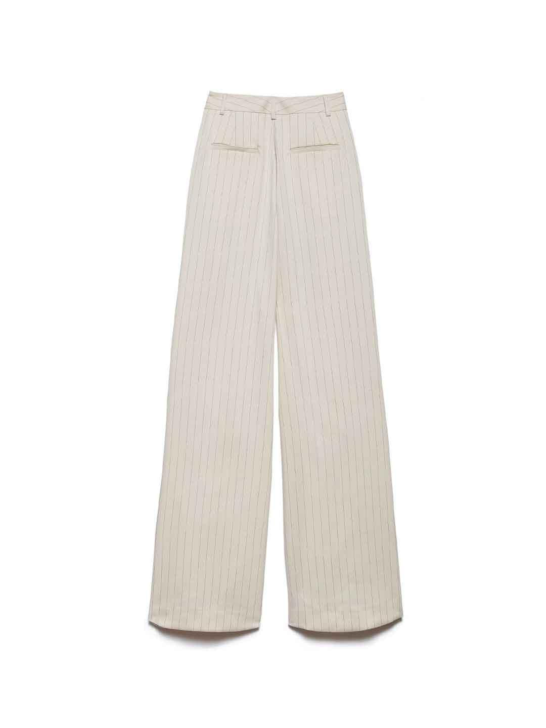Aniye By Miriam pantalone panna gessato<BR/>