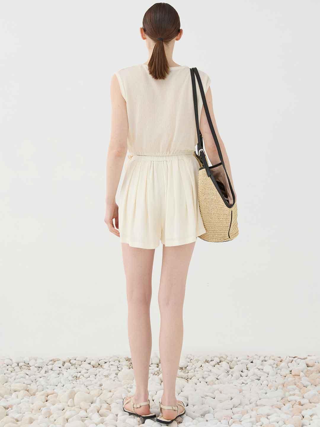 Eleh shorts panna in lino