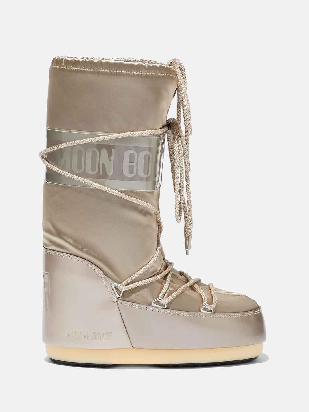 Moon Boot Icon Glance stivale oro in raso