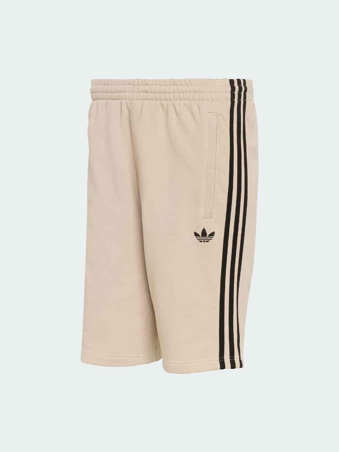 Adidas bermuda beige con bande nere