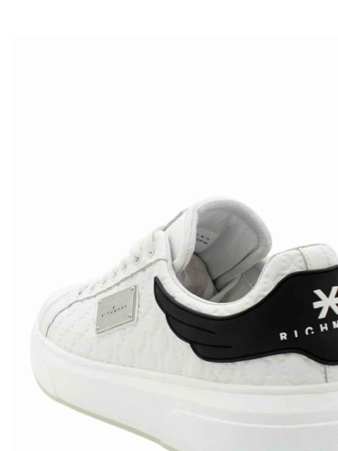 John Richmond 29105 CPA sneakers bianco con placca
