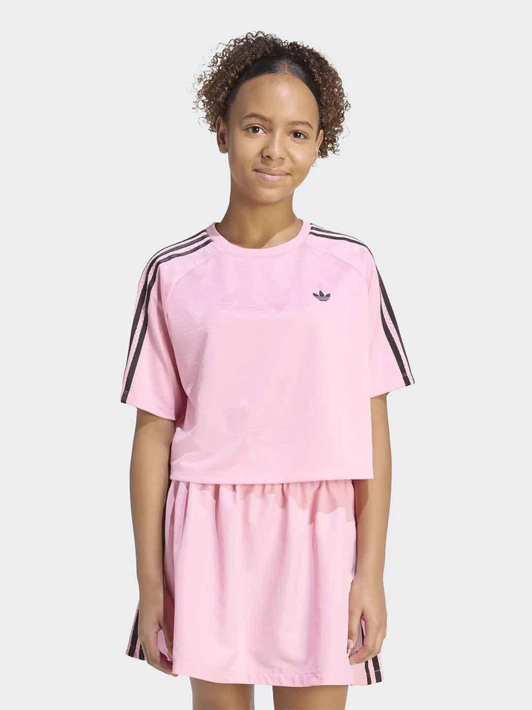 Adidas t-shirt kids rosa crop